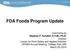 FDA Foods Program Update
