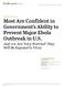 RECOMMENDED CITATION: Pew Research Center, October 2014, Most Are Confident in Government s Ability to Prevent Major Ebola Outbreak in U.S.