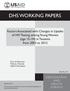 DHS WORKING PAPERS. Factors Associated with Changes in Uptake of HIV Testing among Young Women (age 15 24) in Tanzania from 2003 to 2012
