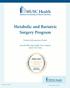 Metabolic and Bariatric Surgery Program