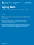 Implications of an Aging Population for Physiotherapy in Canada