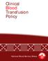 Clinical Blood Transfusion Policy