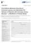 Correlations Between Severity of Coronary Lesions and Epicardial Fat Volume in Patients with Coronary Artery Disease a Multislice CT-based Study