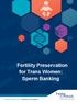 Fertility Preservation for Trans Women: Sperm Banking