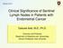 Clinical Significance of Sentinel Lymph Nodes in Patients with Endometrial Cancer
