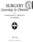 SURGERY INTERNATIONAL ABSTRACTS OF SURGERY WITH VOLUME 109 NUMBER 1