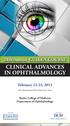 CLINICAL ADVANCES IN OPHTHALMOLOGY