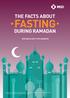 THE FACTS ABOUT FASTING DURING RAMADAN FOR PEOPLE WITH TYPE 2 DIABETES
