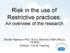 Risk in the use of Restrictive practices: An overview of the research. Brodie Paterson PhD, M.Ed, BA(Hon) RMN,RNLD, FEANS Director, CALM Training.
