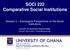 SOCI 222 Comparative Social Institutions