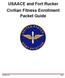 USAACE and Fort Rucker Civilian Fitness Enrollment Packet Guide
