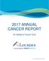 2017 ANNUAL CANCER REPORT