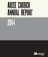 ARISE CHURCH ANNUAL REPORT 2014