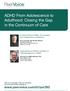ADHD From Adolescence to Adulthood: Closing the Gap in the Continuum of Care