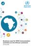 Business case for WHO immunization activities on the African continent