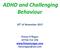 ADHD and Challenging Behaviour