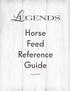 Horse Feed Reference Guide
