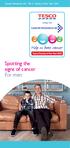 Cancer Research UK Tesco Charity of the Year Spotting the signs of cancer For men