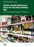 Public Health (Minimum Price for Alcohol) (Wales) Bill: Committee Stage 1 Report