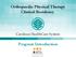 Orthopaedic Physical Therapy Clinical Residency. Program Introduction