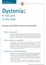 Dystonia: Title. A real pain in the neck. in All the Wrong Places