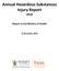 Annual Hazardous Substances Injury Report Report to the Ministry of Health