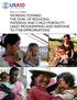 WORKING TOWARD THE GOAL OF REDUCING MATERNAL AND CHILD MORTALITY: USAID PROGRAMMING AND RESPONSE TO FY08 APPROPRIATIONS