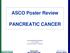 ASCO Poster Review PANCREATIC CANCER