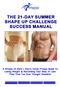 THE 21-DAY SUMMER SHAPE UP CHALLENGE SUCCESS MANUAL