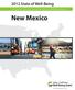 2012 State of Well-Being. Community, State and Congressional District Well-Being Reports. New Mexico. well-beingindex.com
