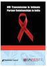 HIV Transmission in Intimate Partner Relationships in India