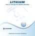 LITHIUM. Test & Therapy For Bipolar Disorder INNOVATIONS IN CLINICAL DIAGNOSTICS