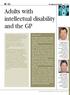 Adults with intellectual disability and the GP