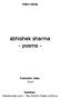 abhishek sharma - poems -