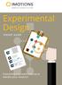Experimental Design POCKET GUIDE. Everything you need to know to elevate your research