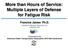More than Hours of Service: Multiple Layers of Defense for Fatigue Risk