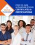 POINT-OF-CARE ULTRASOUND (POCUS) CERTIFICATES & CERTIFICATIONS