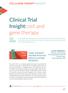 Clinical Trial Insight: cell and gene therapy