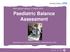Paediatric Balance Assessment