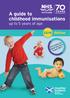 A guide to childhood immunisations