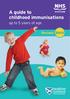 A guide to childhood immunisations