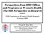 Perspectives from HHS Offices and Programs on Women s s Health: The NIH Perspective on Research <<<>>>