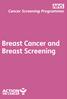 Breast Cancer and Breast Screening