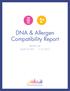 DNA & Allergen Compatibility Report
