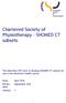 Chartered Society of Physiotherapy - SNOMED CT subsets