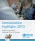 Immunization highlights Report of the WHO Regional Office for Europe