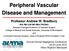 Peripheral Vascular Disease and Management