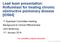 Lead team presentation: Roflumilast for treating chronic obstructive pulmonary disease [ID984]