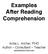 Examples After Reading Comprehension. Anita L. Archer, PHD Author Consultant Teacher