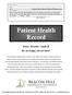 Patient Health Record